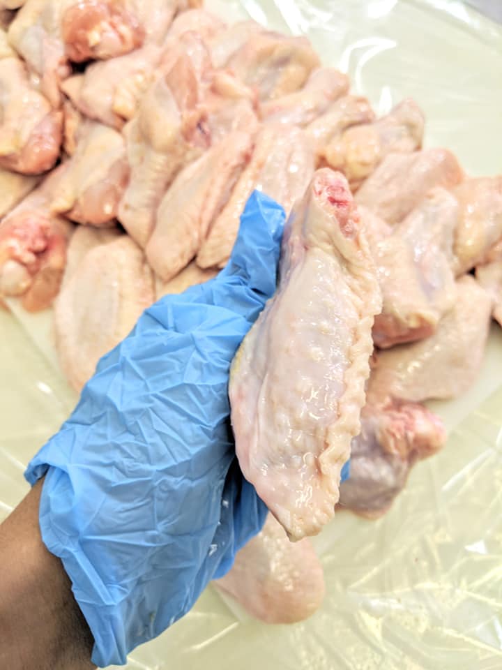 10 Pounds of Split/tip off Jumbo chicken wings